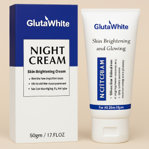 Gluta White Night Cream – Advanced Skin Brightening, Nourishing & Anti-Aging Formula (50ml)